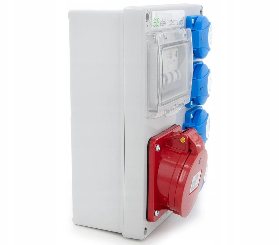 ELS Elektrotechnika Statybinis skirstomasis skydas Mikołajki 32/5 + 4*GS + apsaugos, sieninis korpusas, 4NO41C011C