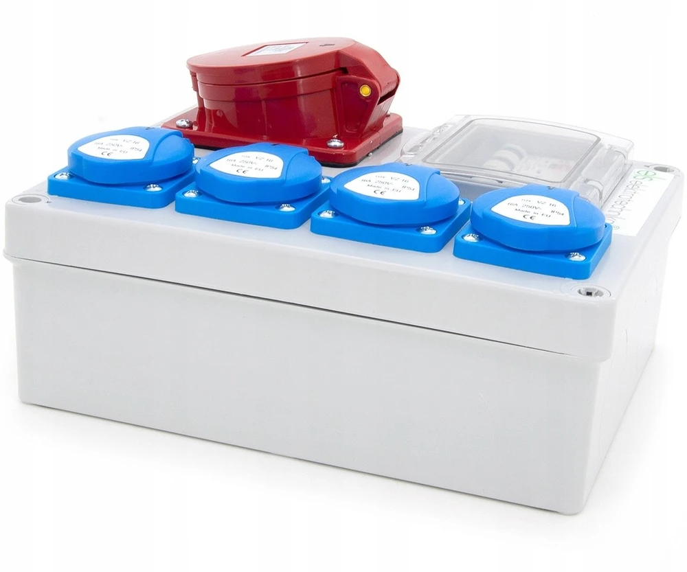 ELS Elektrotechnika Statybinis skirstomasis skydas Mikołajki 32/5 + 4*GS + apsaugos, sieninis korpusas, 4NO41C011C