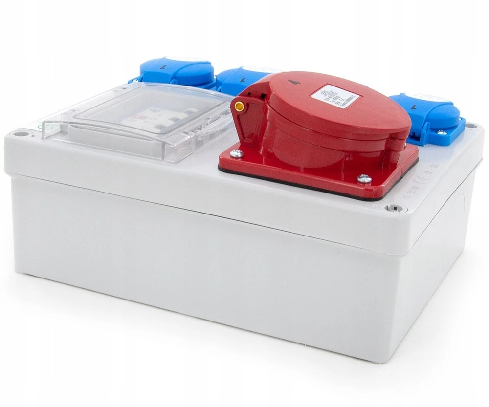 ELS Elektrotechnika Statybinis skirstomasis skydas Mikołajki 32/5 + 4*GS + apsaugos, sieninis korpusas, 4NO41C011C