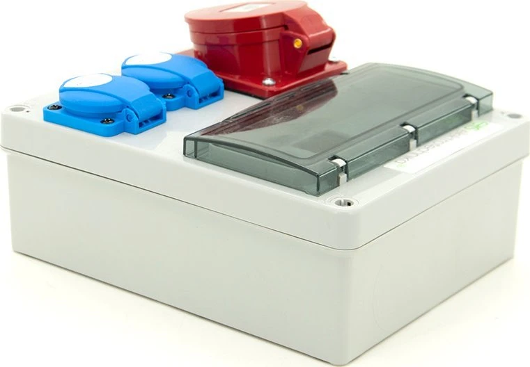 Els Elektrotechnika 8NO201 Statybinė skirstykla 32A/5 + 2*GS 230V, sieninis/paviršinis korpusas, neįrengtas, 8NO201
