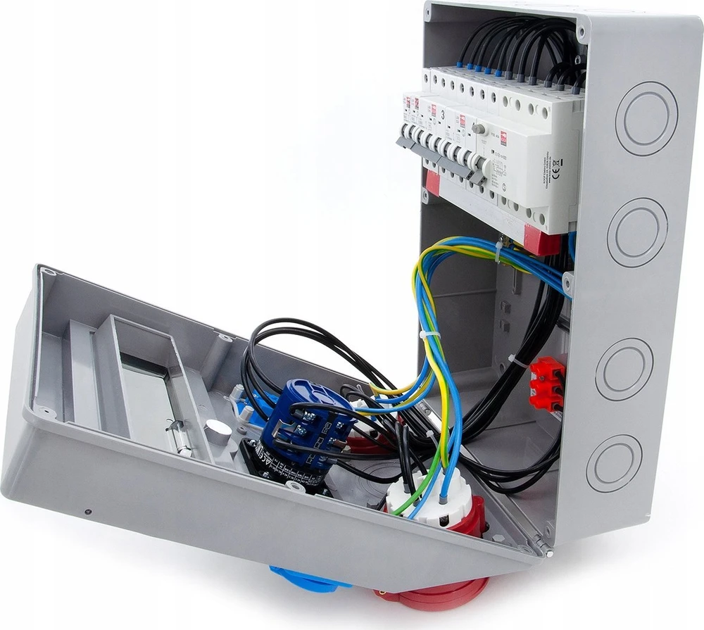 Els Elektrotechnika 12NO22C11C11CFLP Konstrukciniai skirstomieji įrenginiai 32A/5 + 16A/5 + 2*GS 230V + apsaugos + diferencialas + L-0-P grandinės pertraukiklis, 12NO22C11C11CFLP