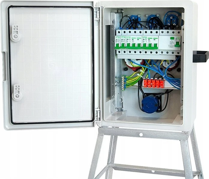 Els Elektrotechnika P32C11C11CF63TRGS Nešiojami statybiniai skirstomieji įrenginiai + 32A/5 + 16A/5 + 3*GS 230V + diferencialas, P32C11C11CF63TRGS