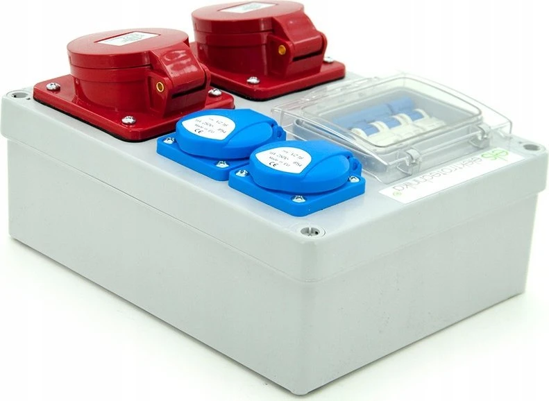 Els Elektrotechnika 4NO21B21B0/4 Statybiniai skirstomieji įrenginiai Mikołajki 2*16A/4 + 2*GS + apsaugos, sieninis korpusas, 4NO21B21B0/4