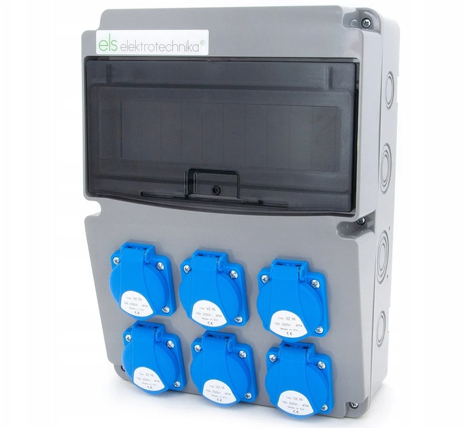 Els Elektrotechnika 11NO600 Konstrukcinis skirstomasis įrenginys 6*GS 230V, korpusas montuojamas į sieną, laidinis, neįrengtas, langas 11M, 11NO600