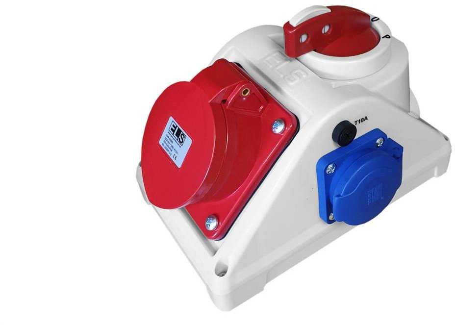 Els Elektrotechnika Els Polska E960625411C Statybinis skirstomasis skydas su jungikliu L-0-P COMBO 32/5 1x230V IP44 / E960625411C