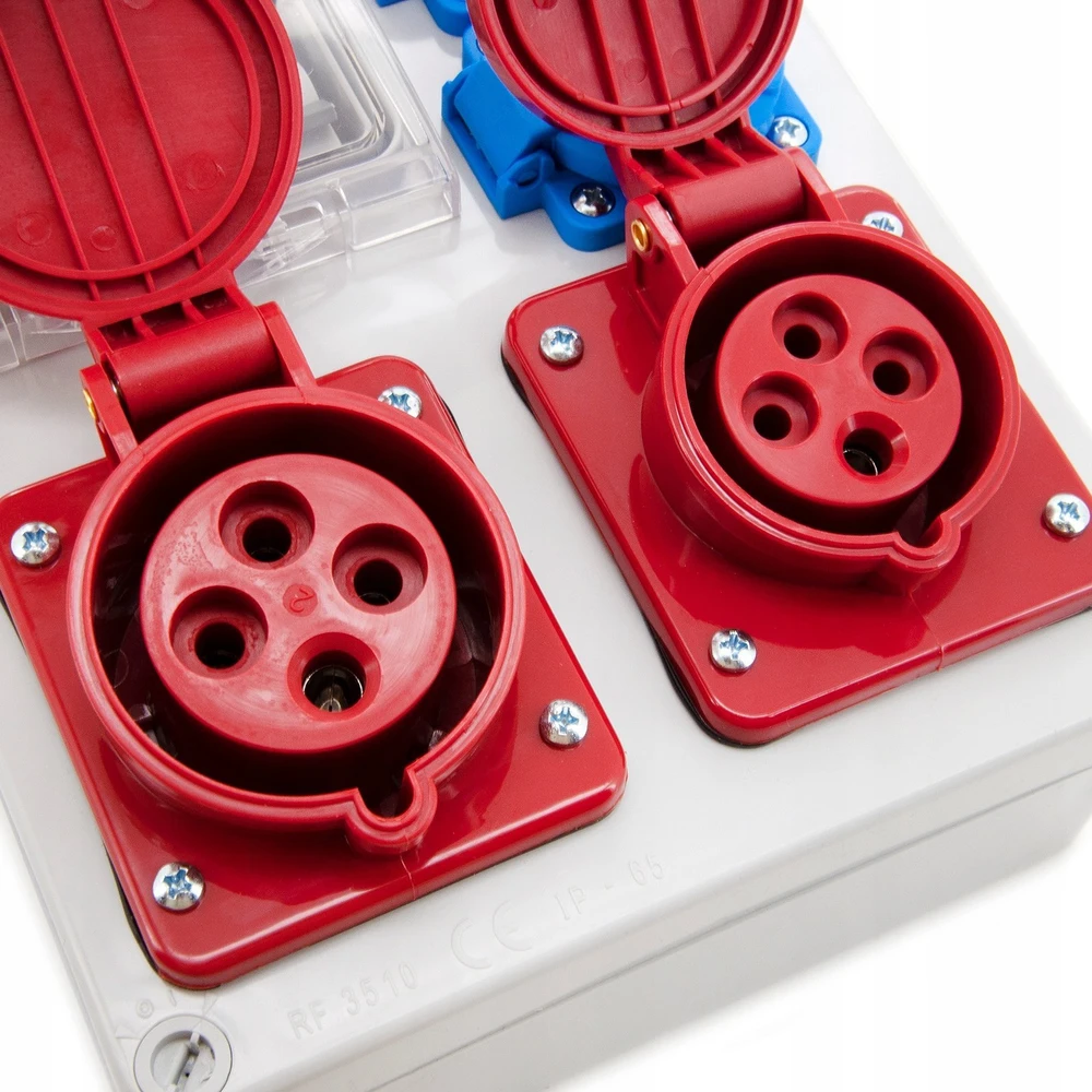 Els Elektrotechnika 4NO21B21B0/4 Statybiniai skirstomieji įrenginiai Mikołajki 2*16A/4 + 2*GS + apsaugos, sieninis korpusas, 4NO21B21B0/4