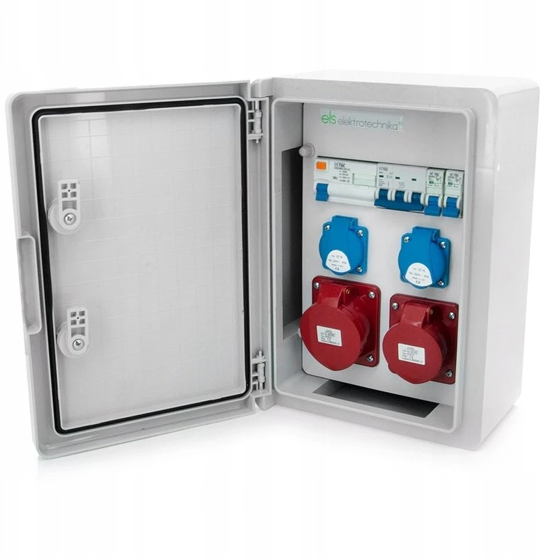 Els Elektrotechnika N21B11B1ABS Konstrukciniai skirstomieji įrenginiai 32/5 + 16/5 + 2*GS 230V + apsaugos, rakinamas ABS IK10 IP65 korpusas, N21B11B1ABS