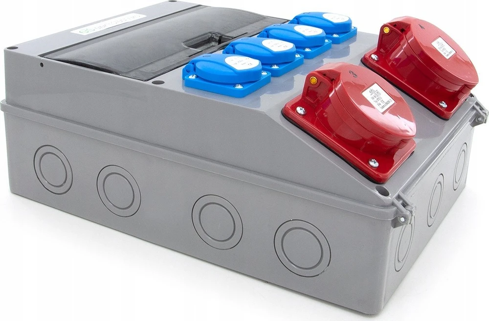 Els Elektrotechnika 12NO42C11C11CF Konstrukciniai skirstomieji įrenginiai 32A/5 + 16A/5 + 4*GS 230V + apsaugos + diferencialas, sieninis korpusas, langas 12M, 12NO42C11C11CF