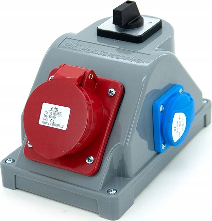 Els Elektrotechnika N110LP Konstrukcinis skirstomasis skydas tipas COMBOPOL 16A/5 + GS 230V + L-0-P skyriklis, sieninis/paviršinis korpusas, N110LP