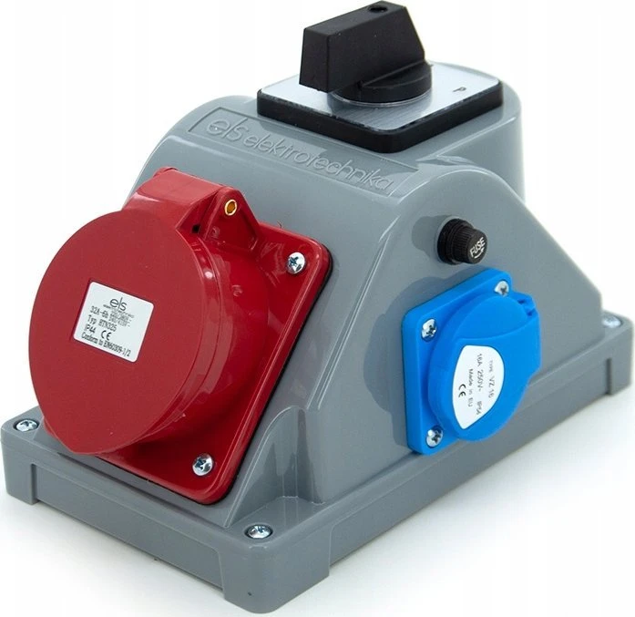 Els Elektrotechnika N1T01LP Konstrukcinis skirstomasis skydas tipas COMBOPOL 32A/5 + GS 230V + L-0-P skyriklis, sieninis/paviršinis korpusas, N1T01LP