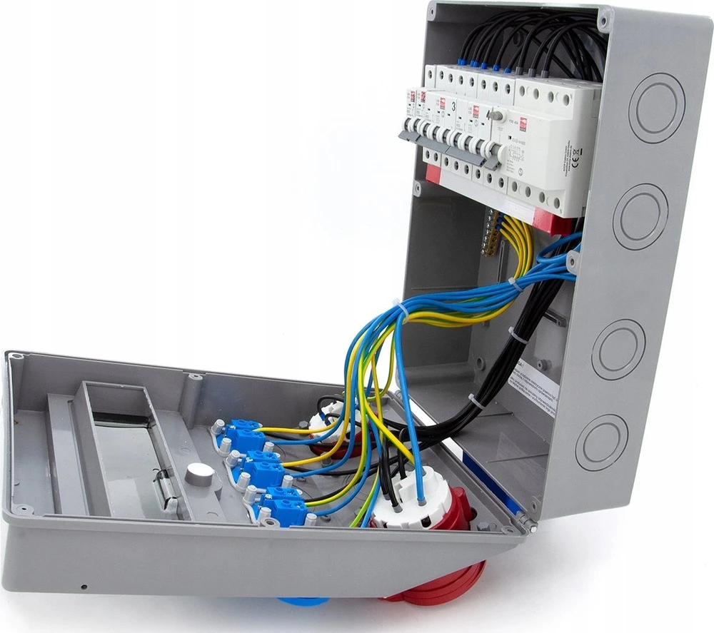 Els Elektrotechnika 12NO42C11C11CF Konstrukciniai skirstomieji įrenginiai 32A/5 + 16A/5 + 4*GS 230V + apsaugos + diferencialas, sieninis korpusas, langas 12M, 12NO42C11C11CF