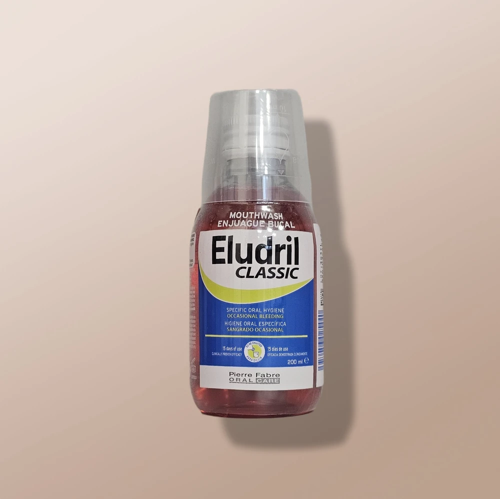 Eludril Eludril, burnos skalavimo skystis nuo apnašų, 200 ml, unisex
