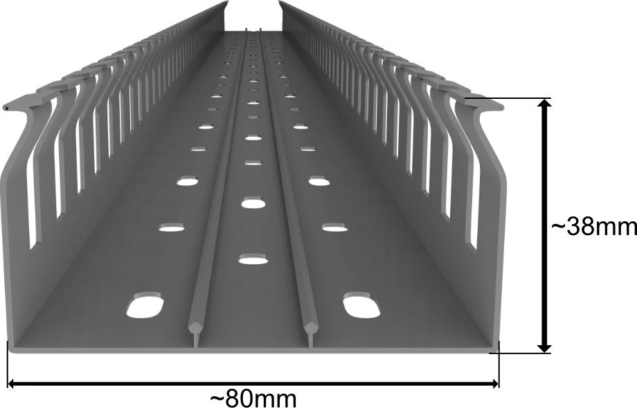 Em Group E264 Šukų padėklas 80x40 pilkas E264 /2m/