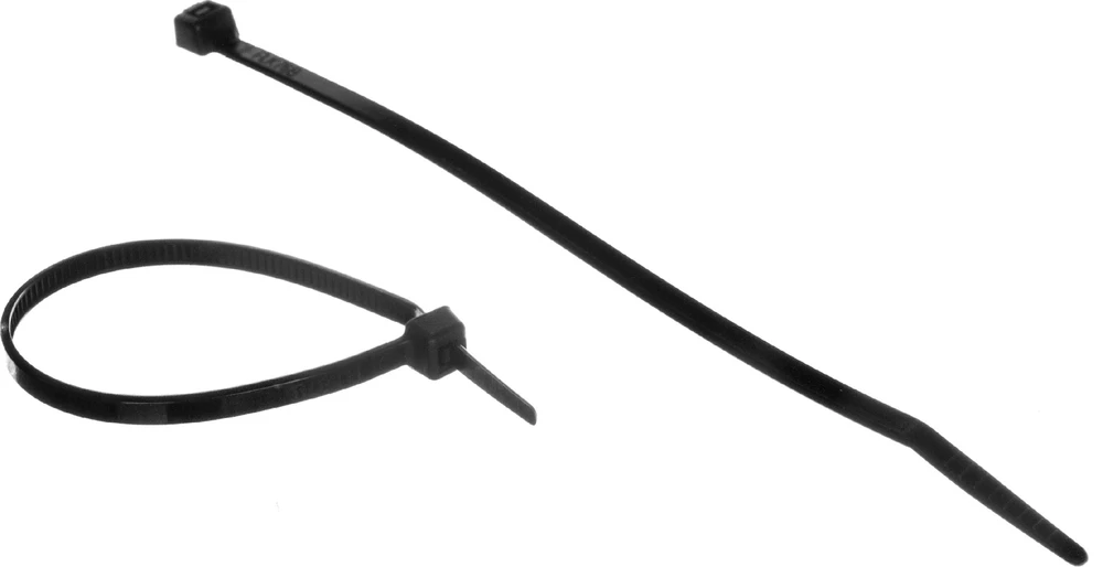 Tvirtinimo dirželis Elematic, 4,5 x 200 mm, juodas