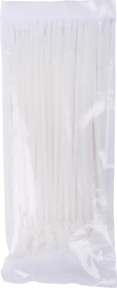 Tvirtinimo dirželis Elematic, 7,5 x 300 mm, baltas