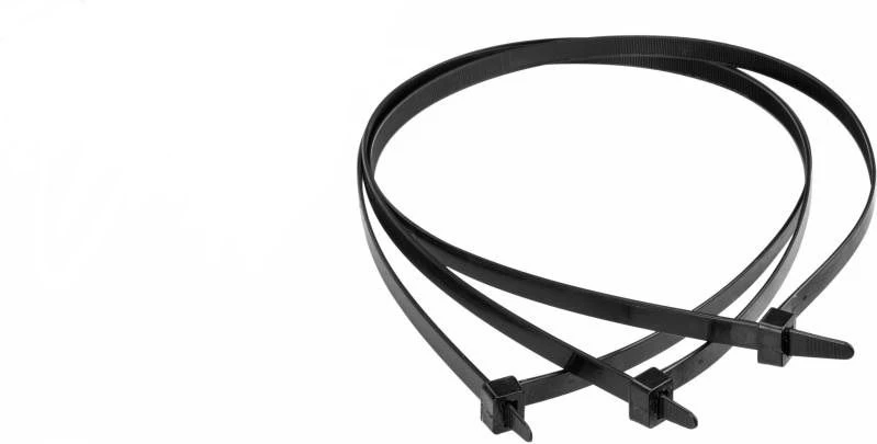 Tvirtinimo dirželis Elematic, 7,5 x 300 mm, juodas