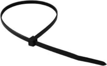 Tvirtinimo dirželis Elematic, 7,5 x 300 mm, juodas