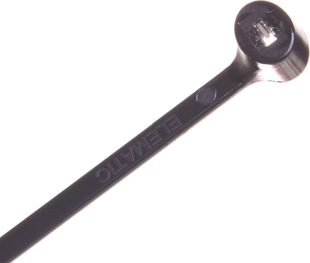 Elematic Tvirtinimo dirželiai 2-LOCK, 4.5x360mm, juodi, 100vnt