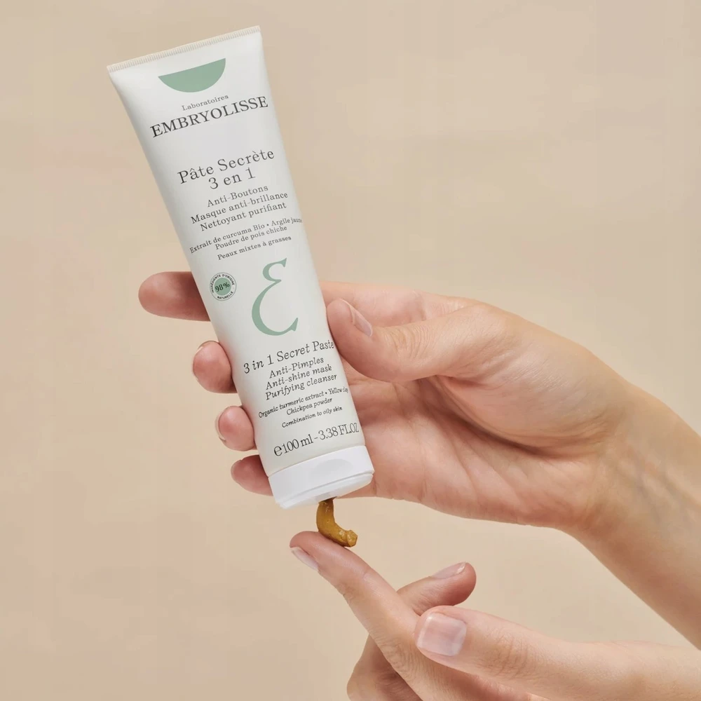 Embryolisse 3in1 Secret Paste veido priežiūros pasta mišriai ir riebiai odai, linkusiai į spuogus, 100 ml