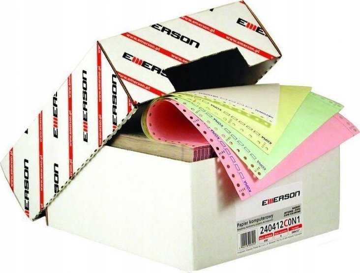 Emerson Kompiuterinis popierius 210 12'' EMERSON 210112b060e ypač baltas 1+0 2000 lapų