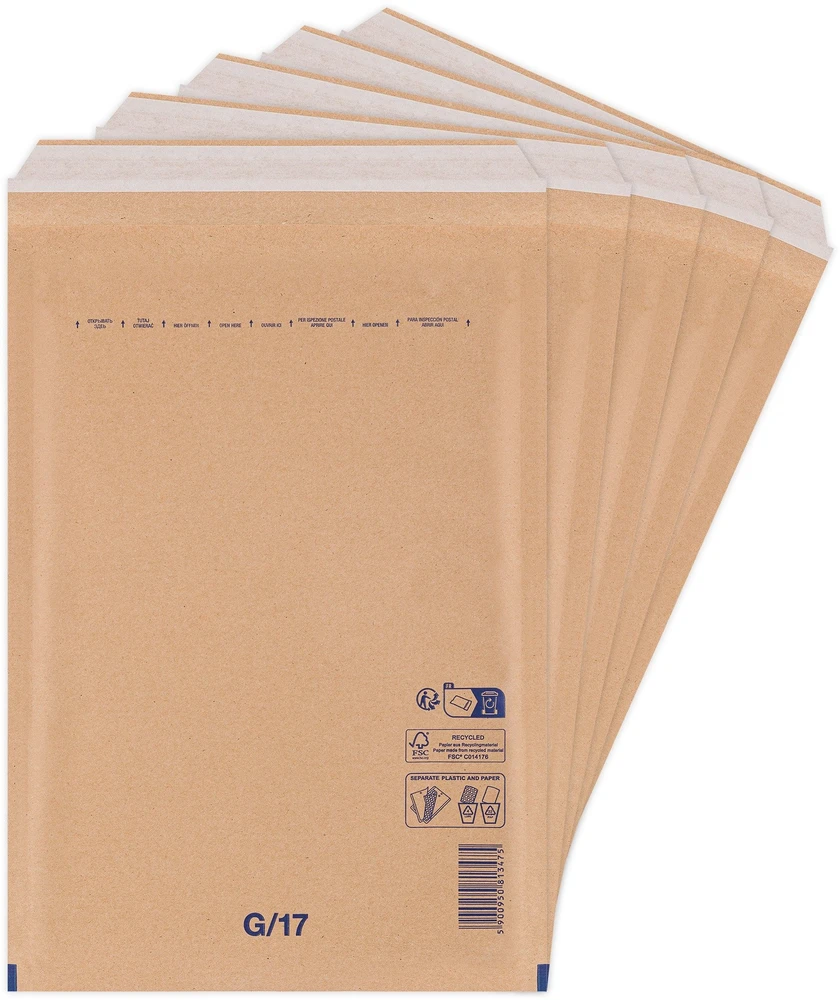 Kuvert Vokas su oro apsauga G/17 AIR, rudos sp., matmenys 230x340mm/252x350mm