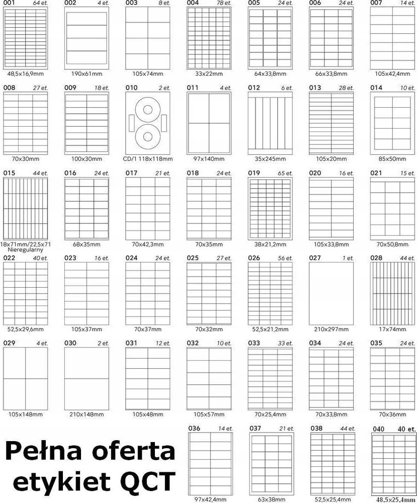 Emerson Lipnios etiketės 210x148mm EMERSON 030 QCT eta4t210x148we baltas 1000 lapų*2vnt.