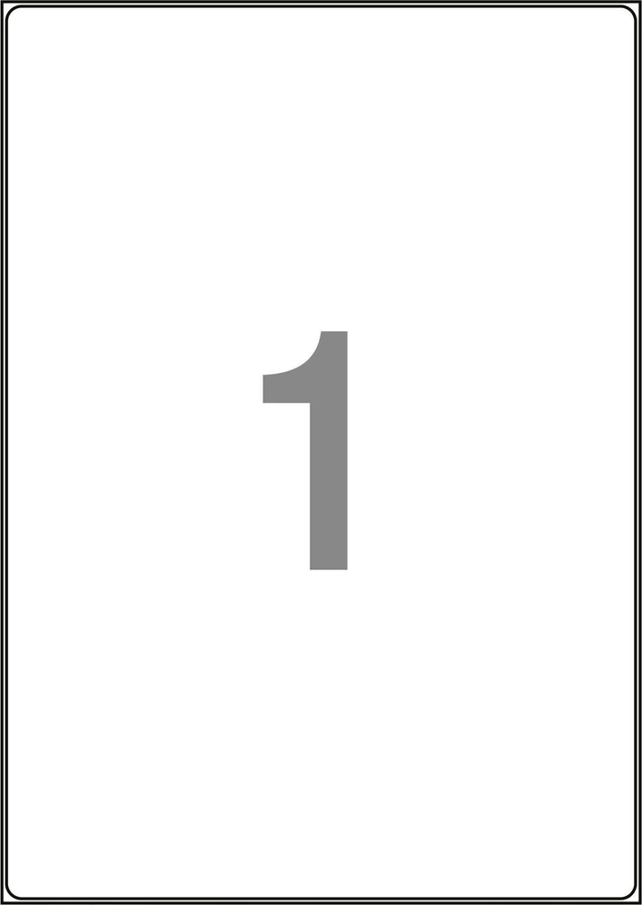 Emerson Lipnios etiketės 210x297mm EMERSON 027 QCT eta4t210x297we baltas 1000 lapų*1vnt.
