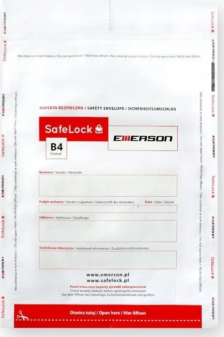 Emerson saugūs vokai B4 ikb250385Btk100 100 vnt.