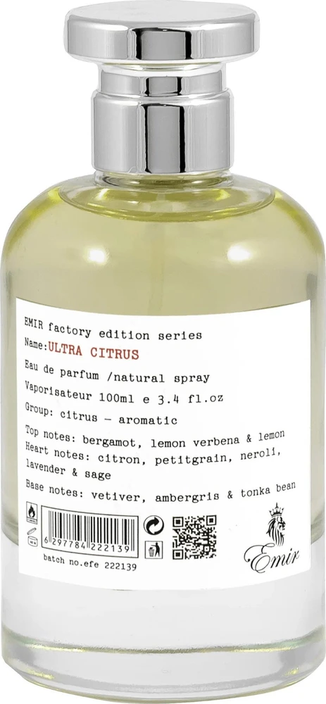 Emir Ultra Citrus Factory Edition EDP parfumuotas vanduo unisex, 100 ml