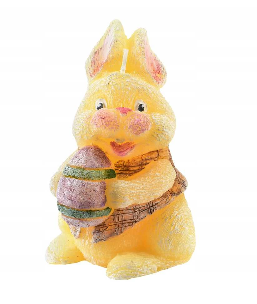 Emkl Mondex Candle BUNNY figūrėlė 10x13cm geltona