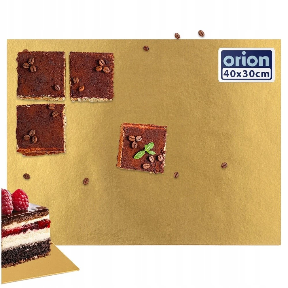 Emkl Orion Tortų Padas 40x30 cm - Auksinis
