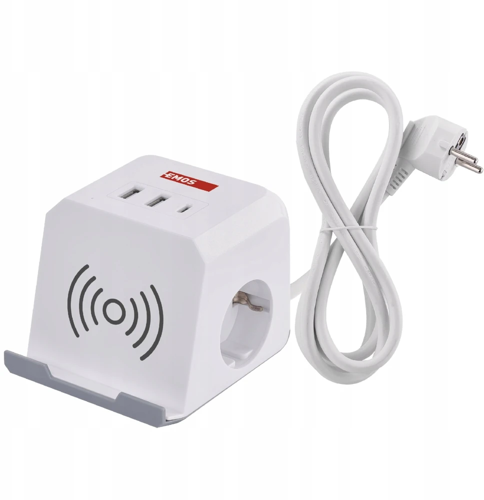 Emos EXTENSION 2 SOCKETS Baltas 2XUSB-A+C 2M
