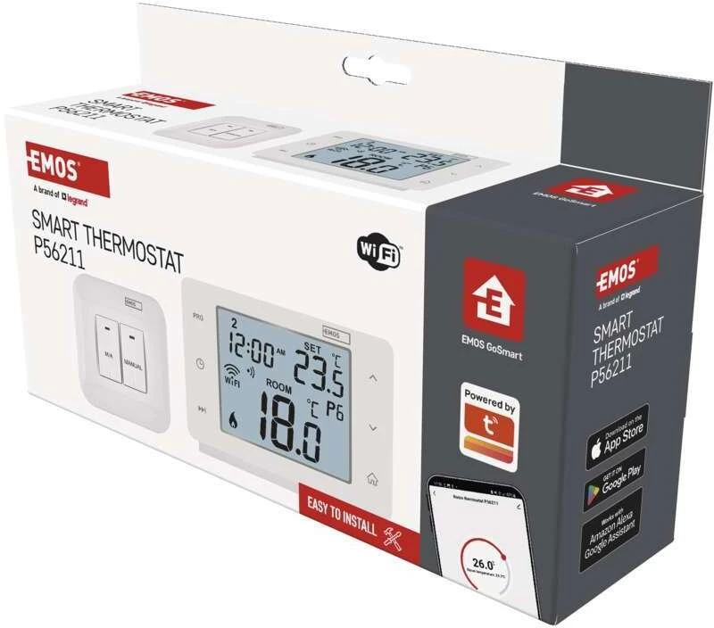Emos GoSmart Bezprzewodowy termostat pokojowy su Wi-Fi P56211