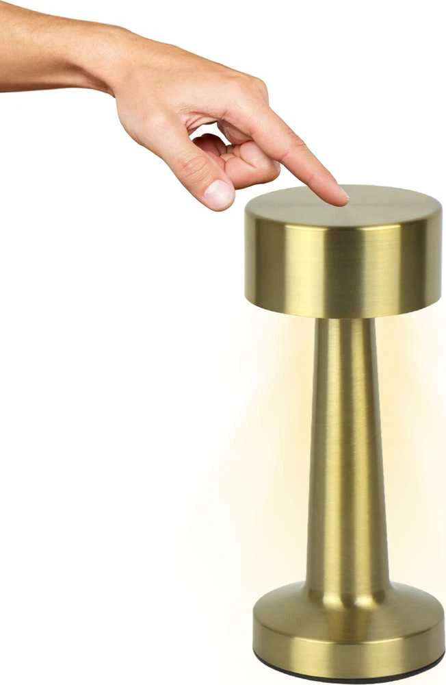 Led Line Lite Įkraunamas, stalinis šviestuvas RIWIA, 1W, 120lm, CCT keičiamos spalvos, 1800mAh, auksinis
