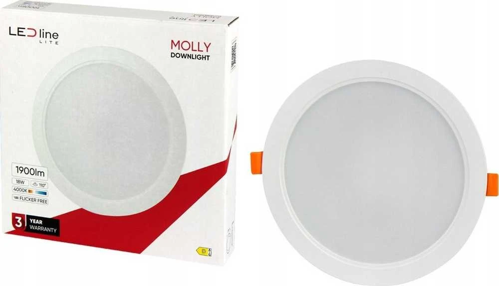 Led_Line Įmontuojamas šviestuvas LED Line MOLLY, 18W, 4000°K, LED