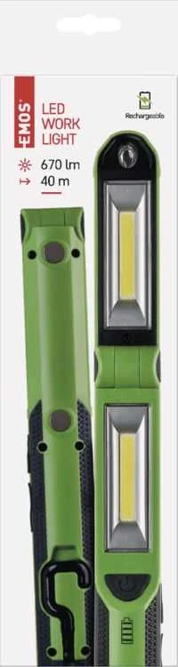 Žibintuvėlis įkraunamas, 670lm COB LED 2200mAh, EMOS