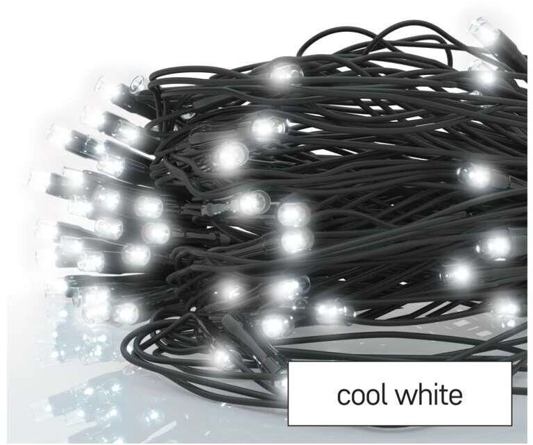 LED girlianda/tinklas, 30Vdc, 2x1.5m, 160 X LED, šaltai balta, sujungiama, be maitinimo šaltinio, EMOS