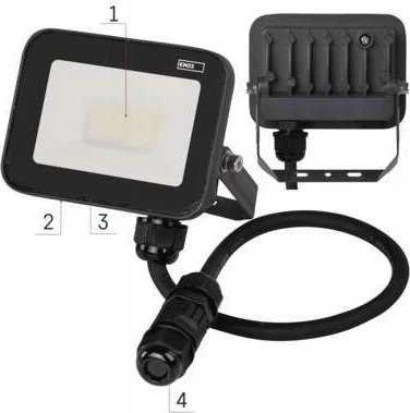 Naświetlacz Emos Naświetlacz LED Profi ZS2622 20W 2200lm 4000K IP65 juoda