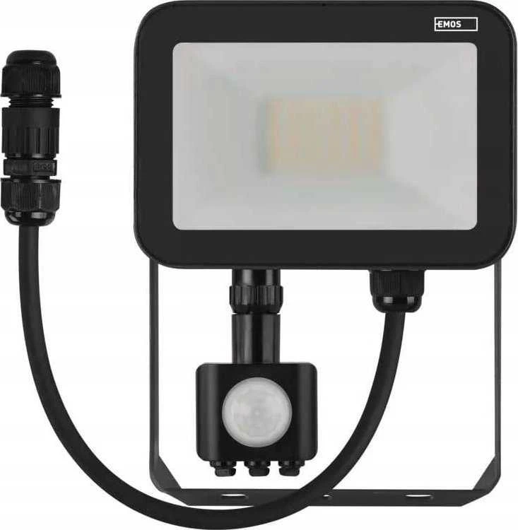 „Emos Floodlight“ LED prožektorius Profi PIR ZS2722 20W 2200lm 4000K IP65 PIR judesio jutiklis juodas