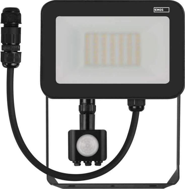 Naświetlacz Emos Naświetlacz LED Profi PIR ZS2732 30W 3300lm 4000K IP65 czujnik ruchu PIR juoda
