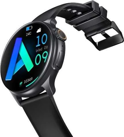 Emporia Išmanusis laikrodis „Joy“ vyrams ir moterims, fitneso laikrodis, sportinis laikrodis senjorams, sveikatos laikrodis, telefono funkcija, „Bluetooth“ žadintuvas, juodas