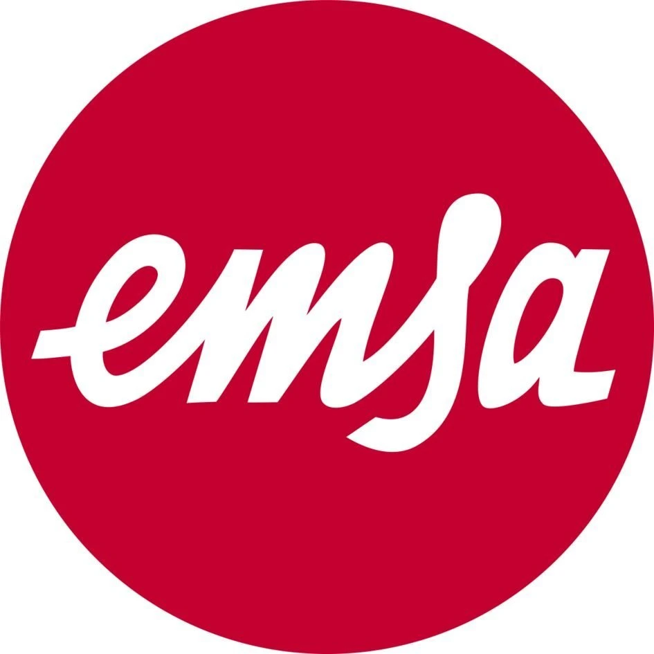 Emsa Emsa Clip&Close Glass Food Container 850 ml raudona