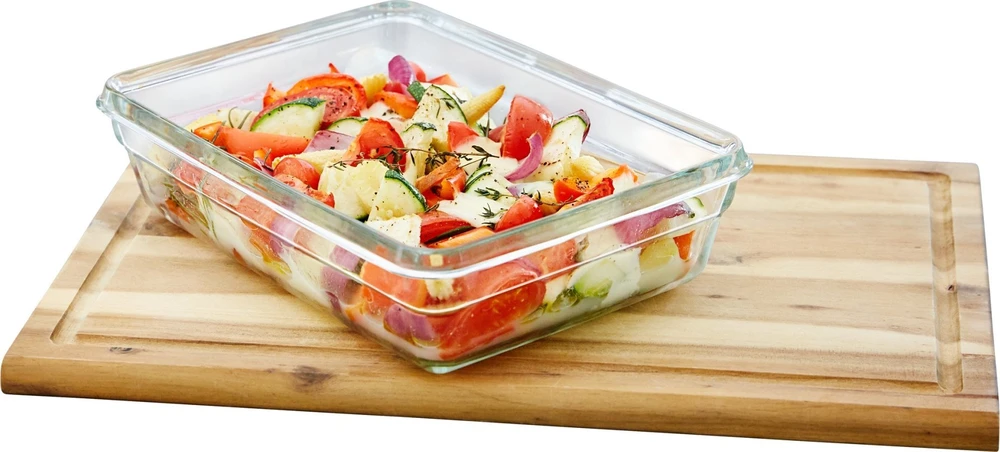 Emsa Emsa Clip&Close Glass Food Container Square 700 ml