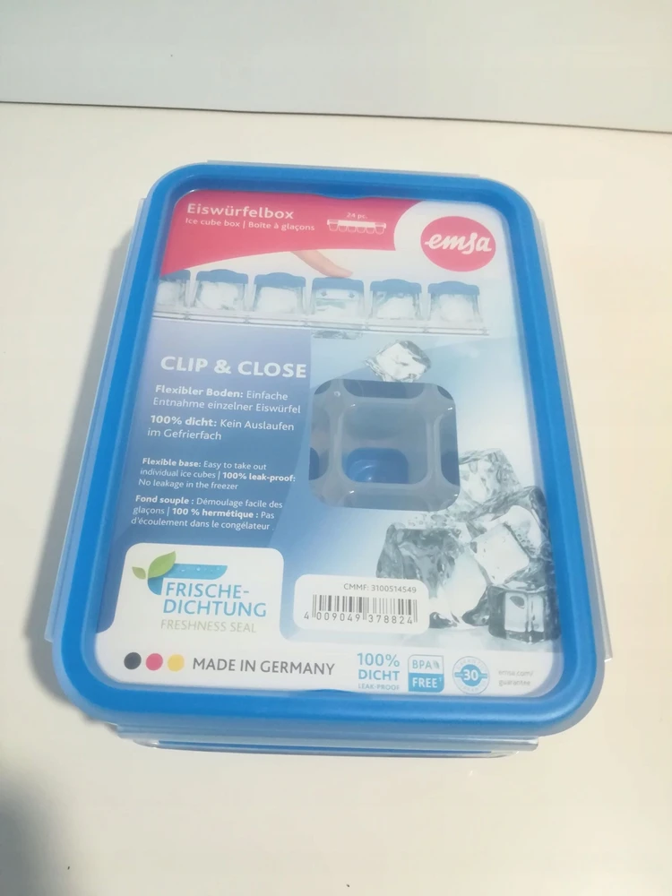Emsa Emsa Clip&Close ledo kubelių formelė mėlyna