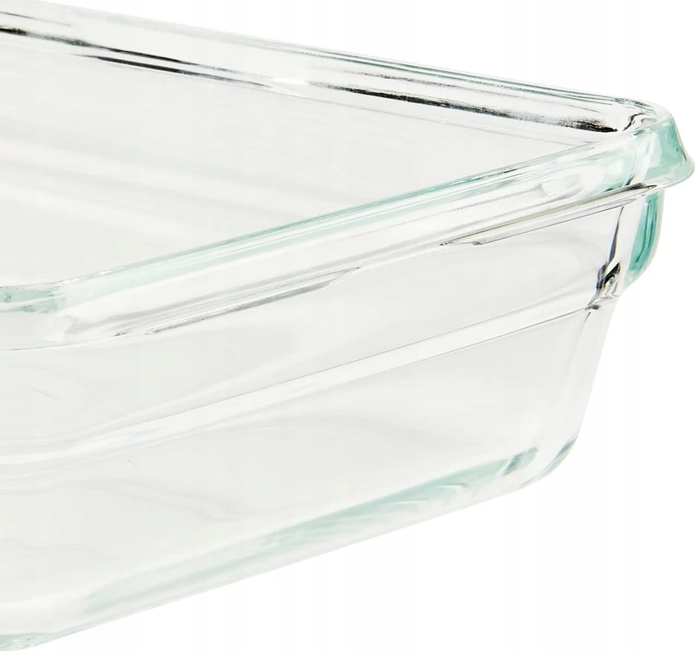 Emsa Clip&Close stiklinis maisto konteineris 0,8 L raudonas