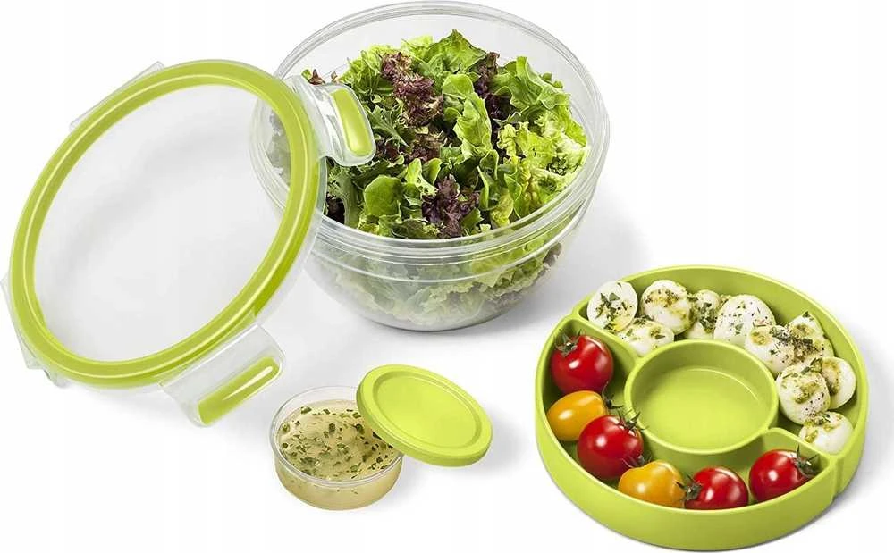 Emsa 518097 Clip&Go užkandžių dėžutė 1l, žalia