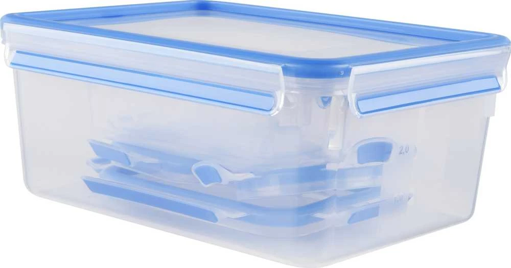 Emsa Food Clip&Close 508568 5 vnt. Rinkinys skaidrus/mėlynas