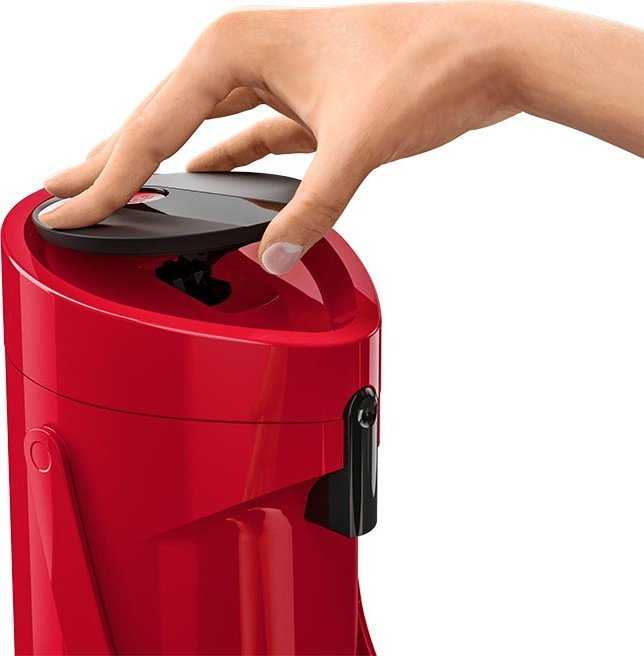 Emsa Emsa PONZA siurblio vakuuminis ąsotis 1,9 litro (raudonas (blizgus), Comfort Press)
