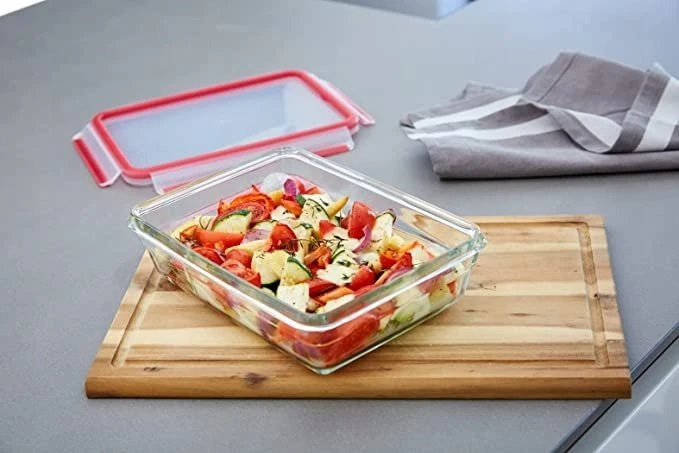 EMSA Clip&Close Glass Food Storage Box 3 vnt