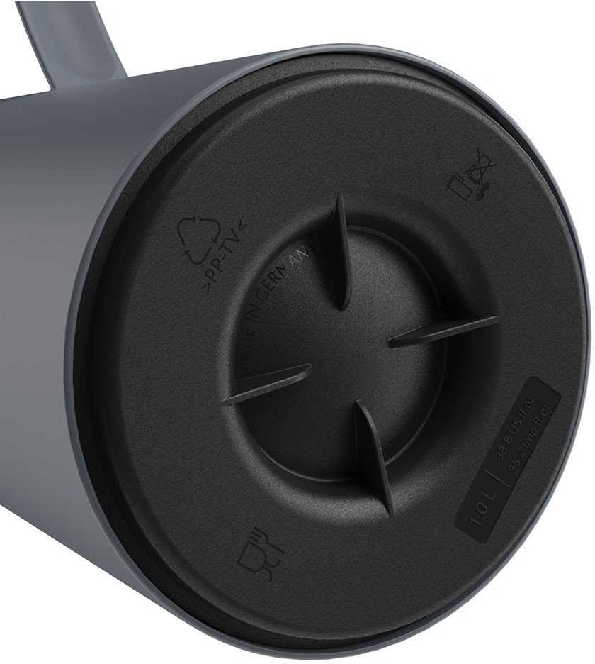 Emsa Motiva termoizoliacinis ąsotis Quick-Press QuickPress 1l antracito spalvos (3110600634)